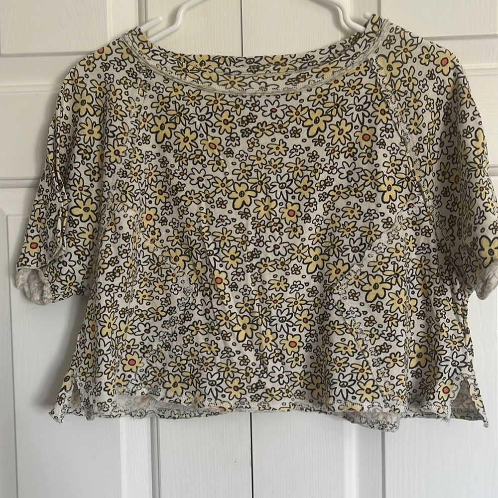 We the Free- Free People Sammie Floral Crop